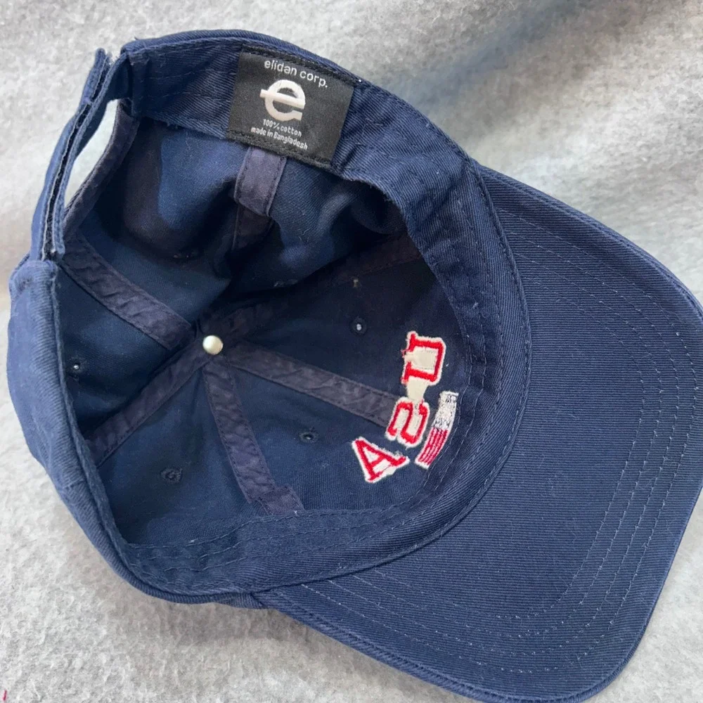 USA Flag Kids Navy Elidan Corp Baseball Cap Adjustable Strap Hat OSFM
